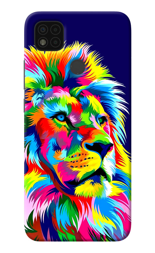 Vector Art Lion Poco C31 Back Cover