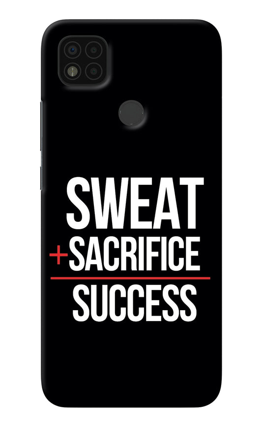 Sweat Sacrifice Success Poco C31 Back Cover