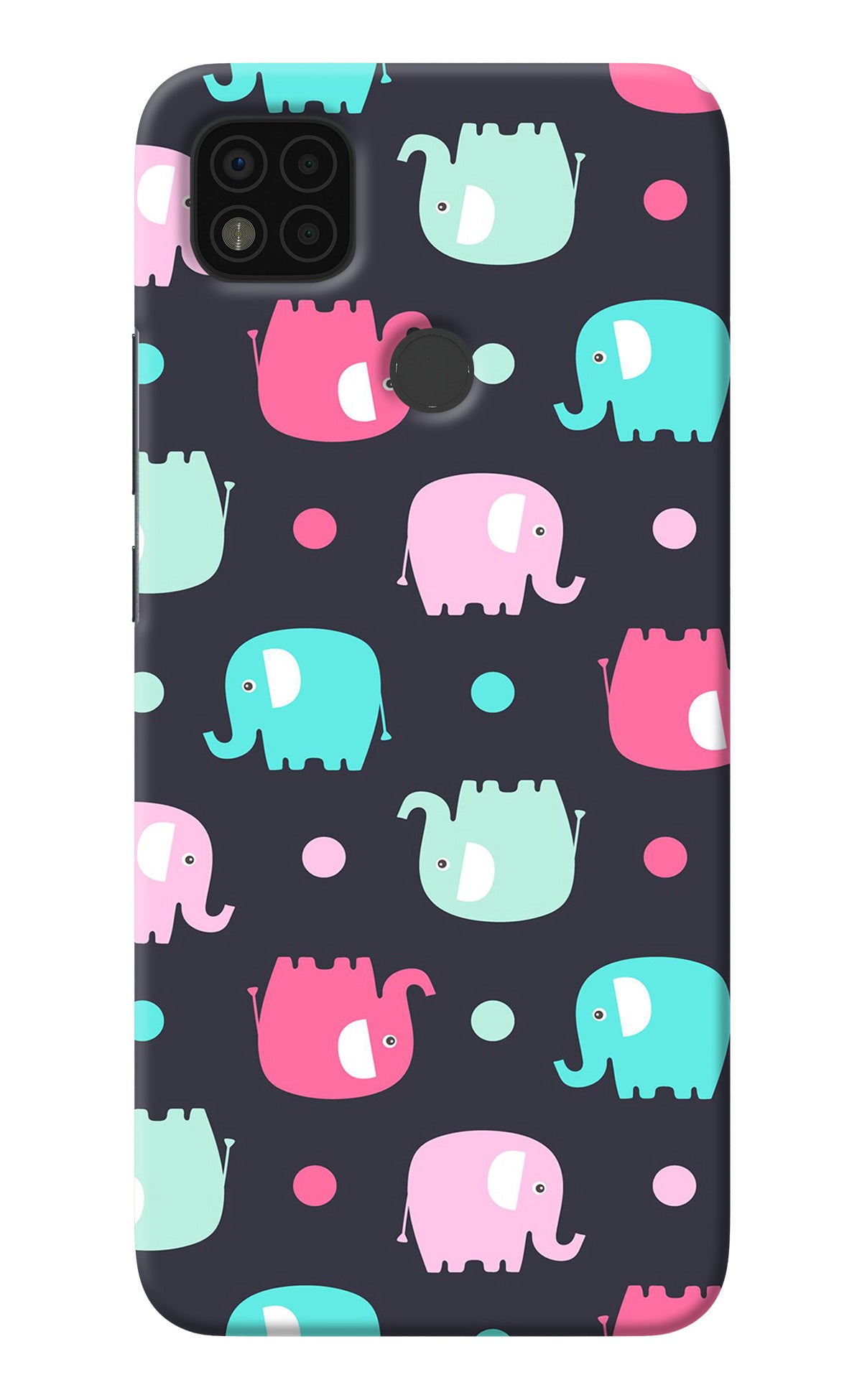 Elephants Poco C31 Back Cover