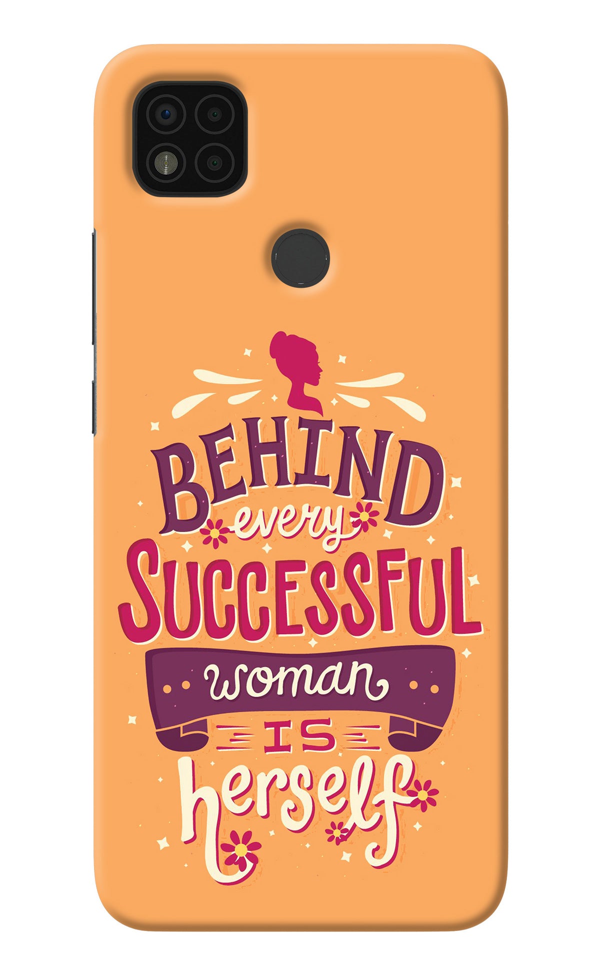 Behind Every Successful Woman There Is Herself Poco C31 Back Cover