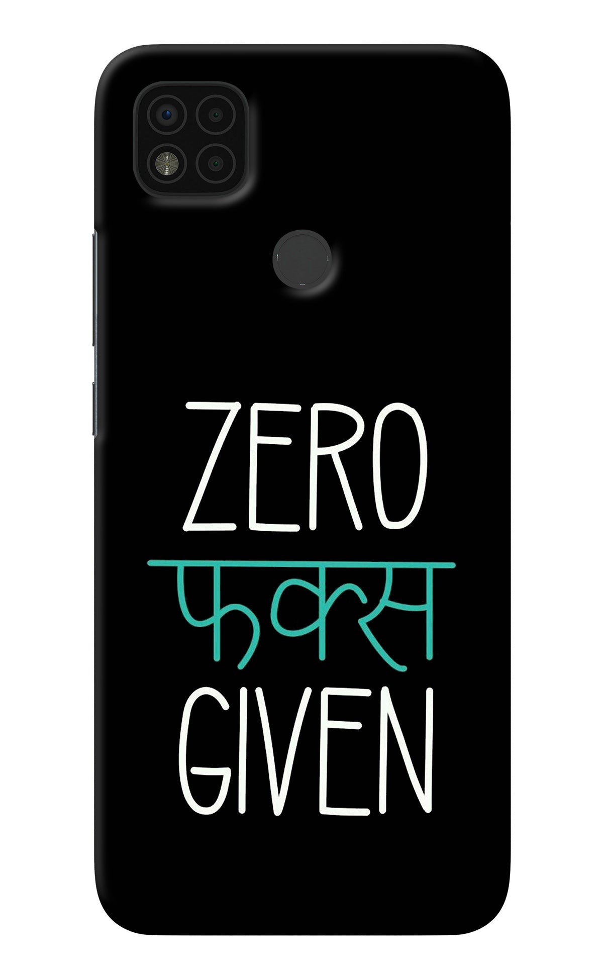 Zero Fucks Given Poco C31 Back Cover