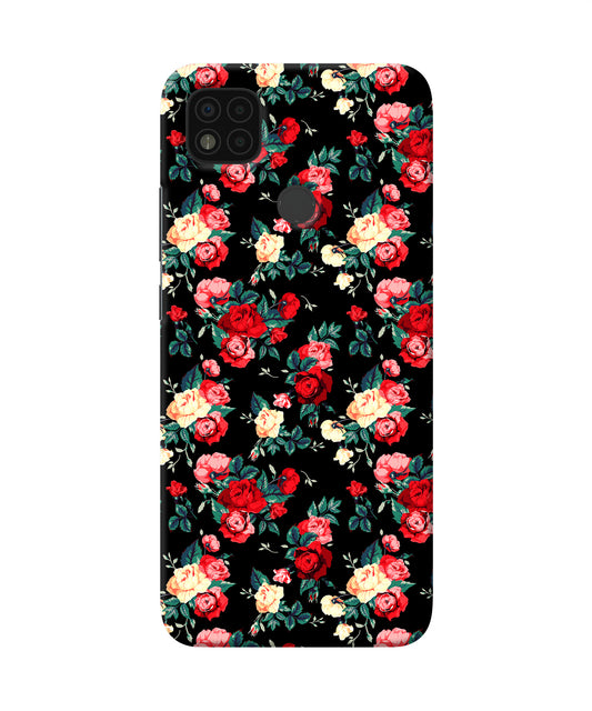 Rose Pattern Poco C31 Back Cover