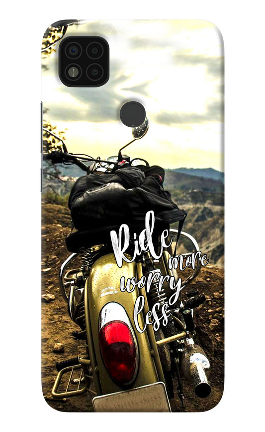 Ride More Worry Less Poco C31 Back Cover
