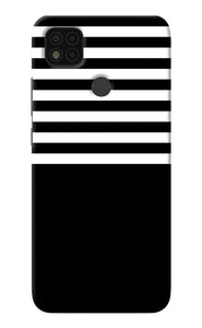 Black and White Print Poco C31 Back Cover