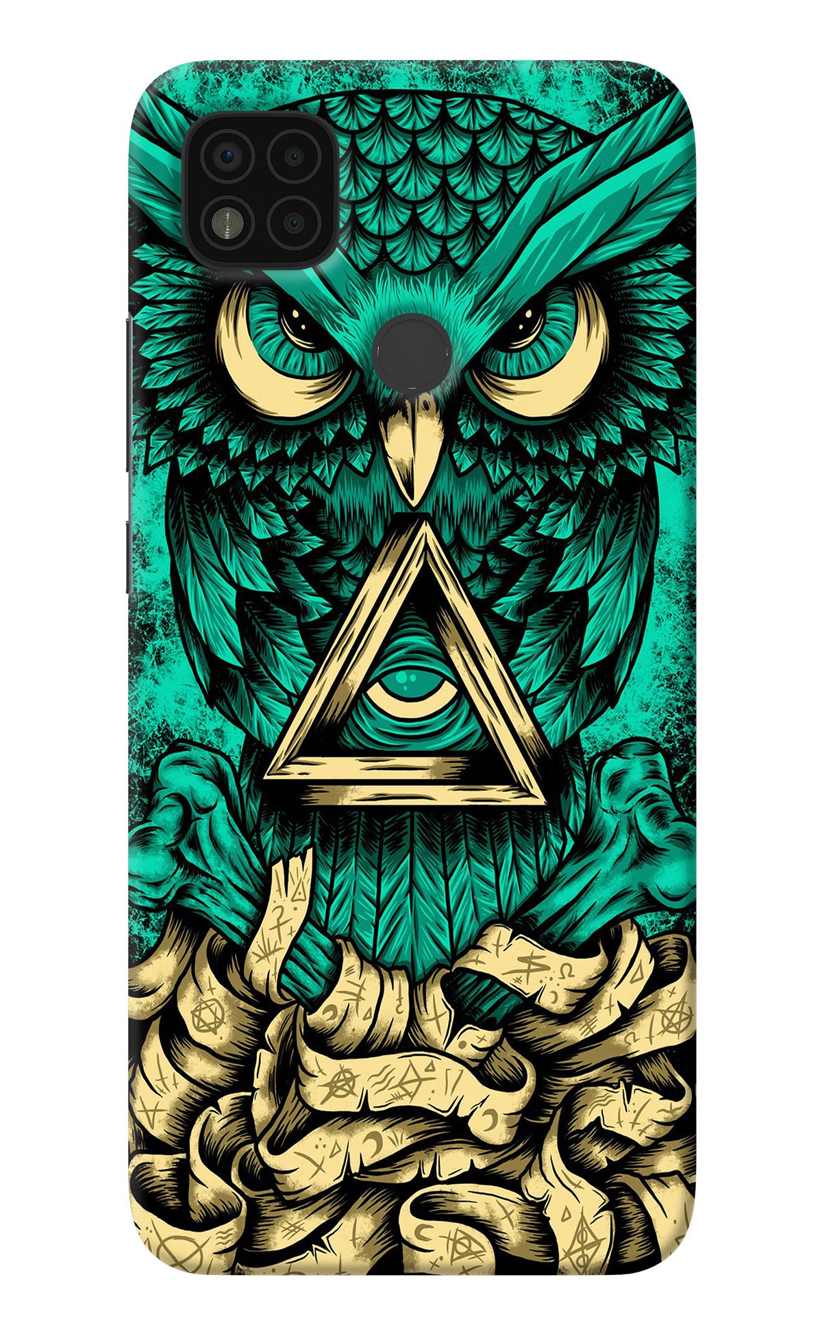 Green Owl Poco C31 Back Cover