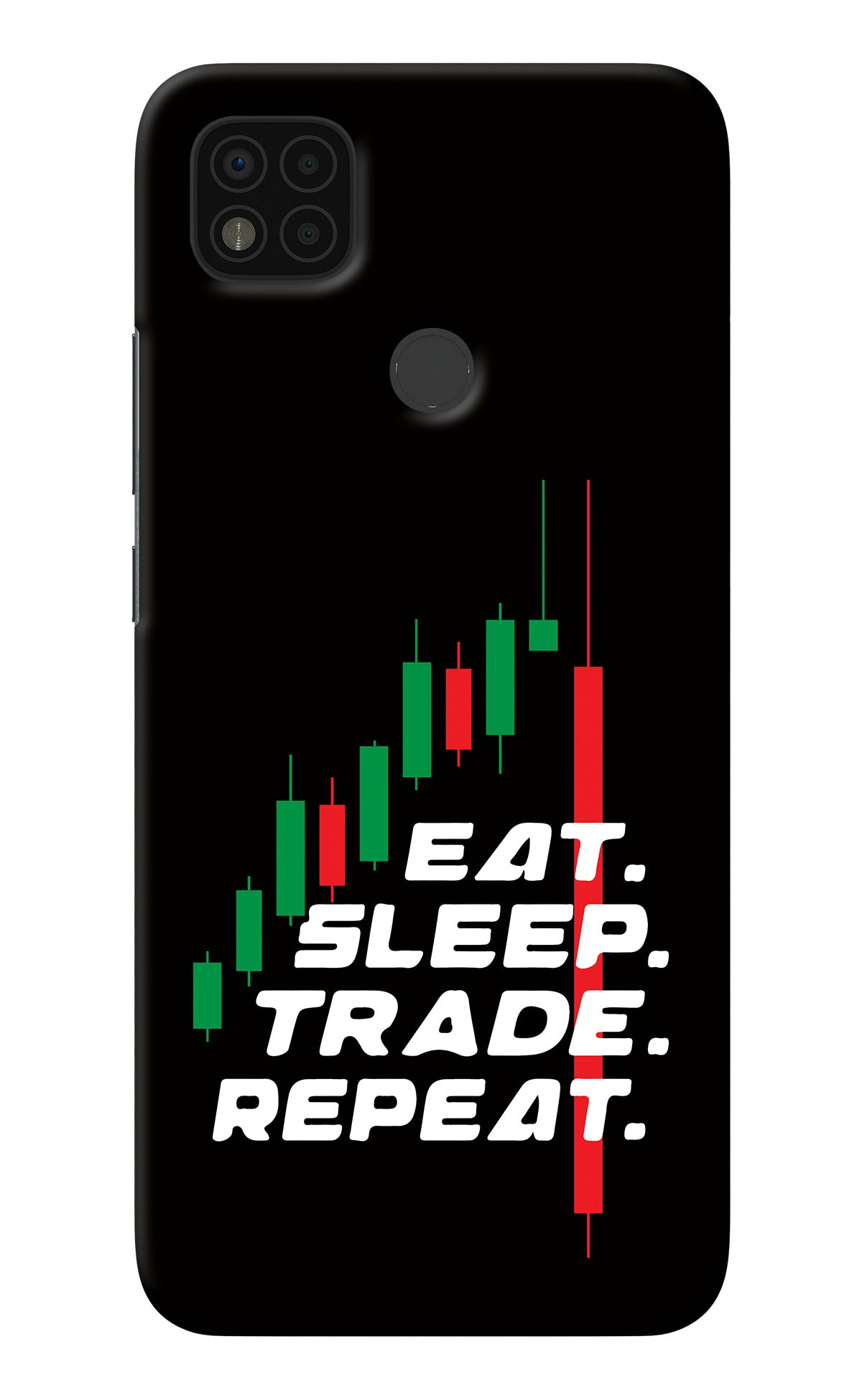 Eat Sleep Trade Repeat Poco C31 Back Cover