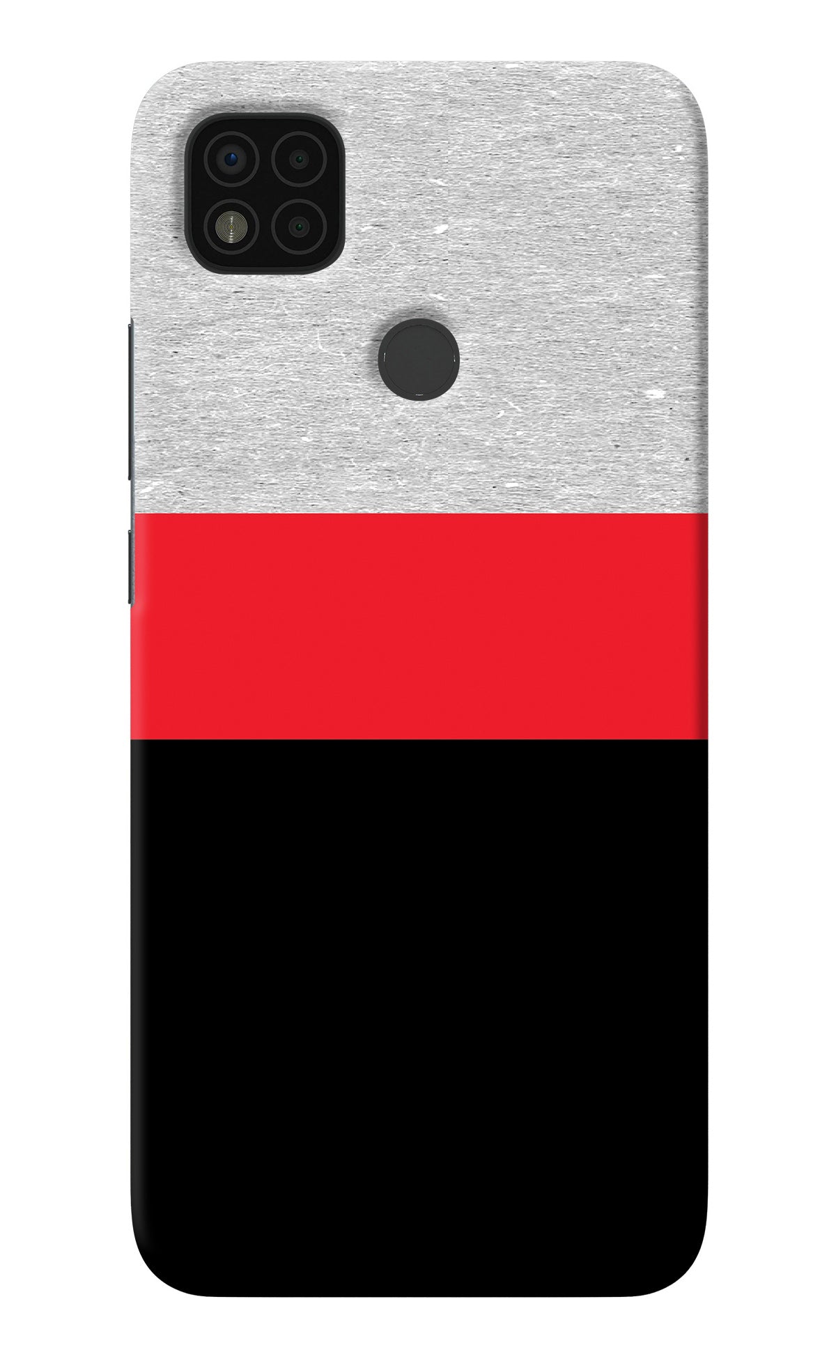 Tri Color Pattern Poco C31 Back Cover