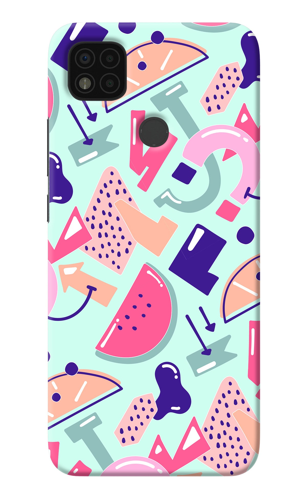 Doodle Pattern Poco C31 Back Cover