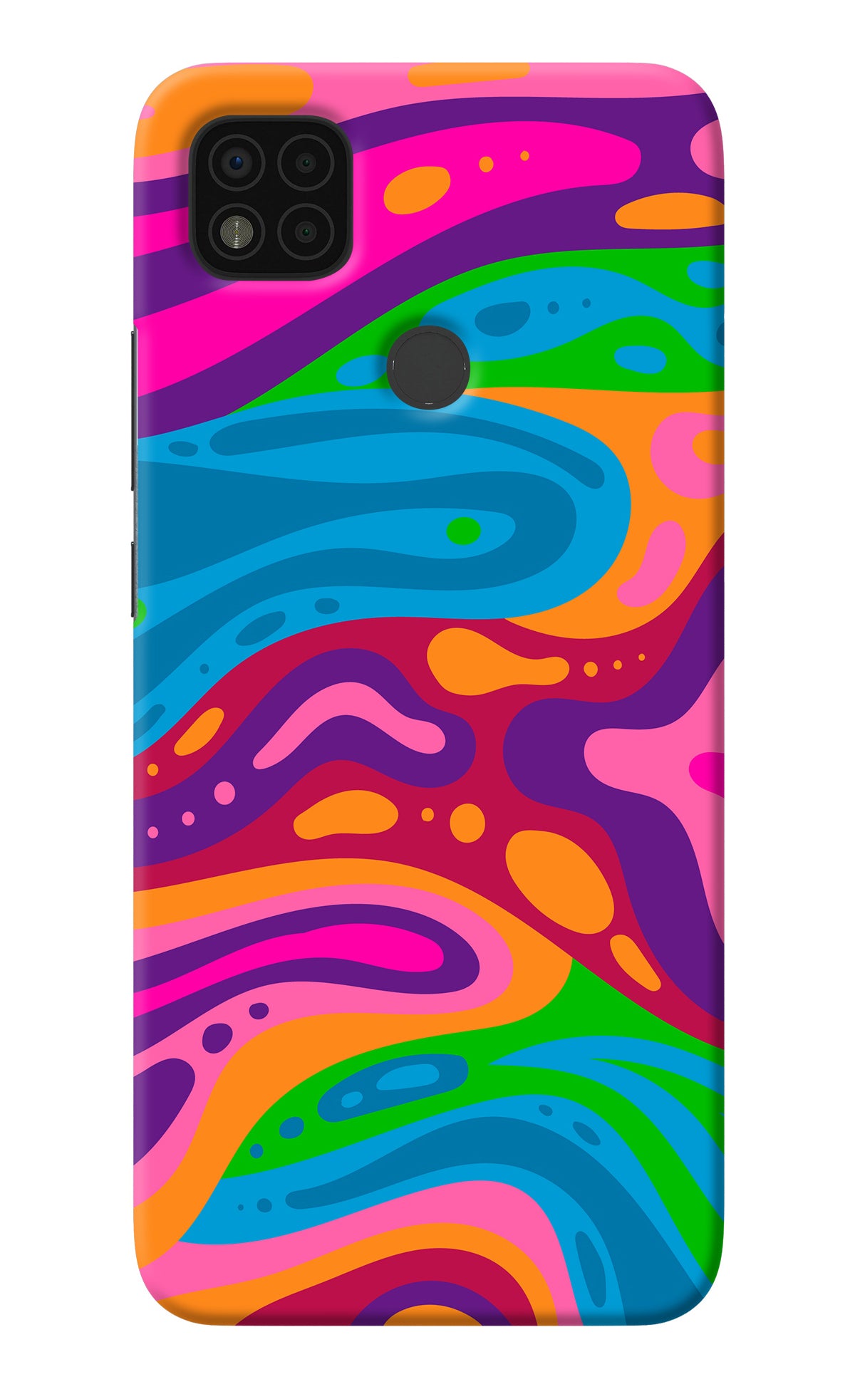 Trippy Pattern Poco C31 Back Cover