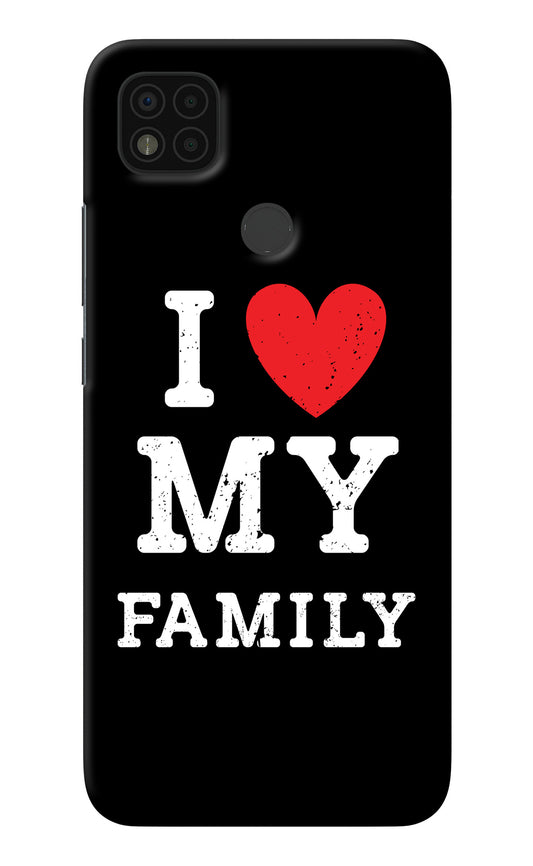 I Love My Family Poco C31 Back Cover