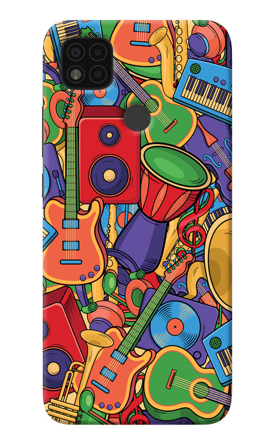 Music Instrument Doodle Poco C31 Back Cover