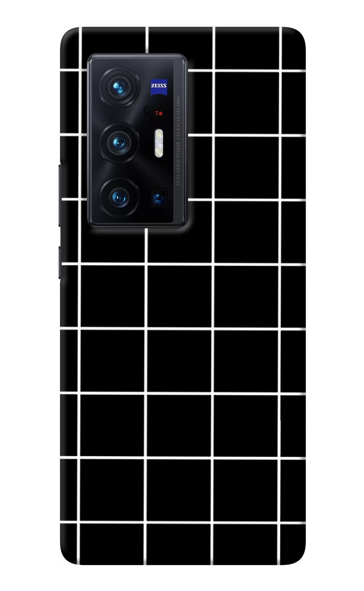 White Grid Vivo X70 Pro+ Back Cover