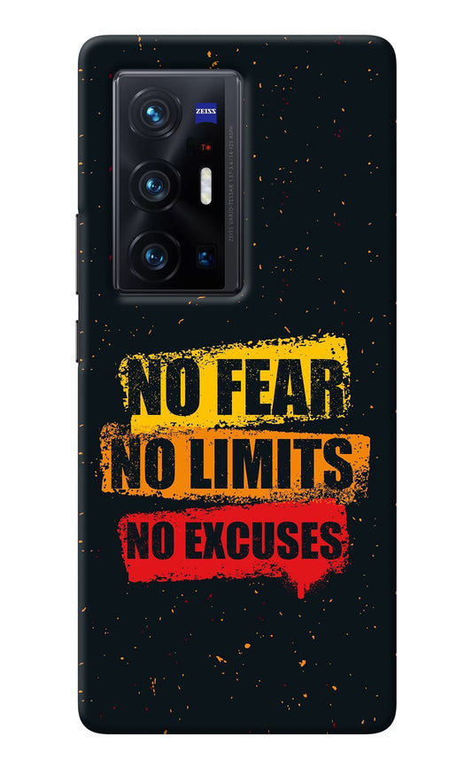 No Fear No Limits No Excuse Vivo X70 Pro+ Back Cover