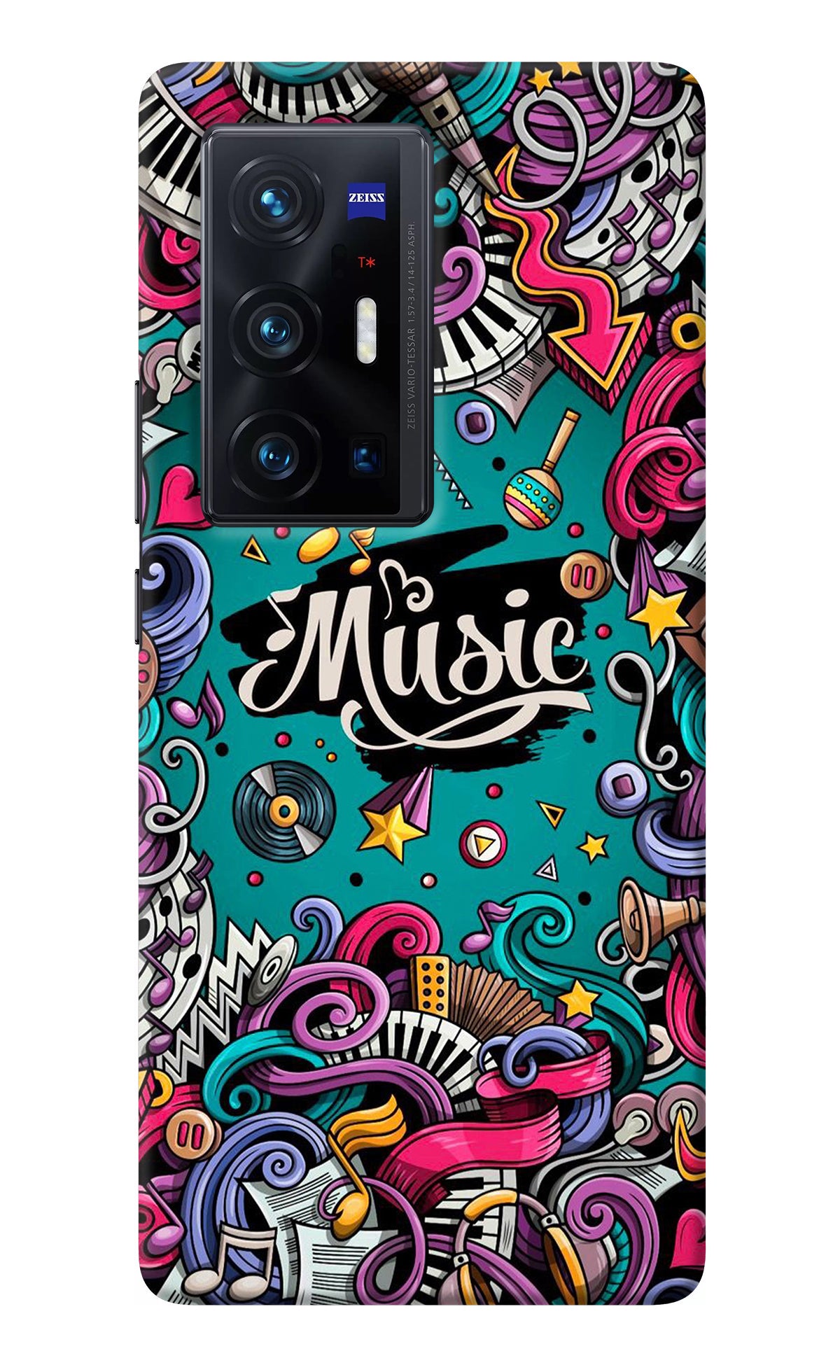 Music Graffiti Vivo X70 Pro+ Back Cover