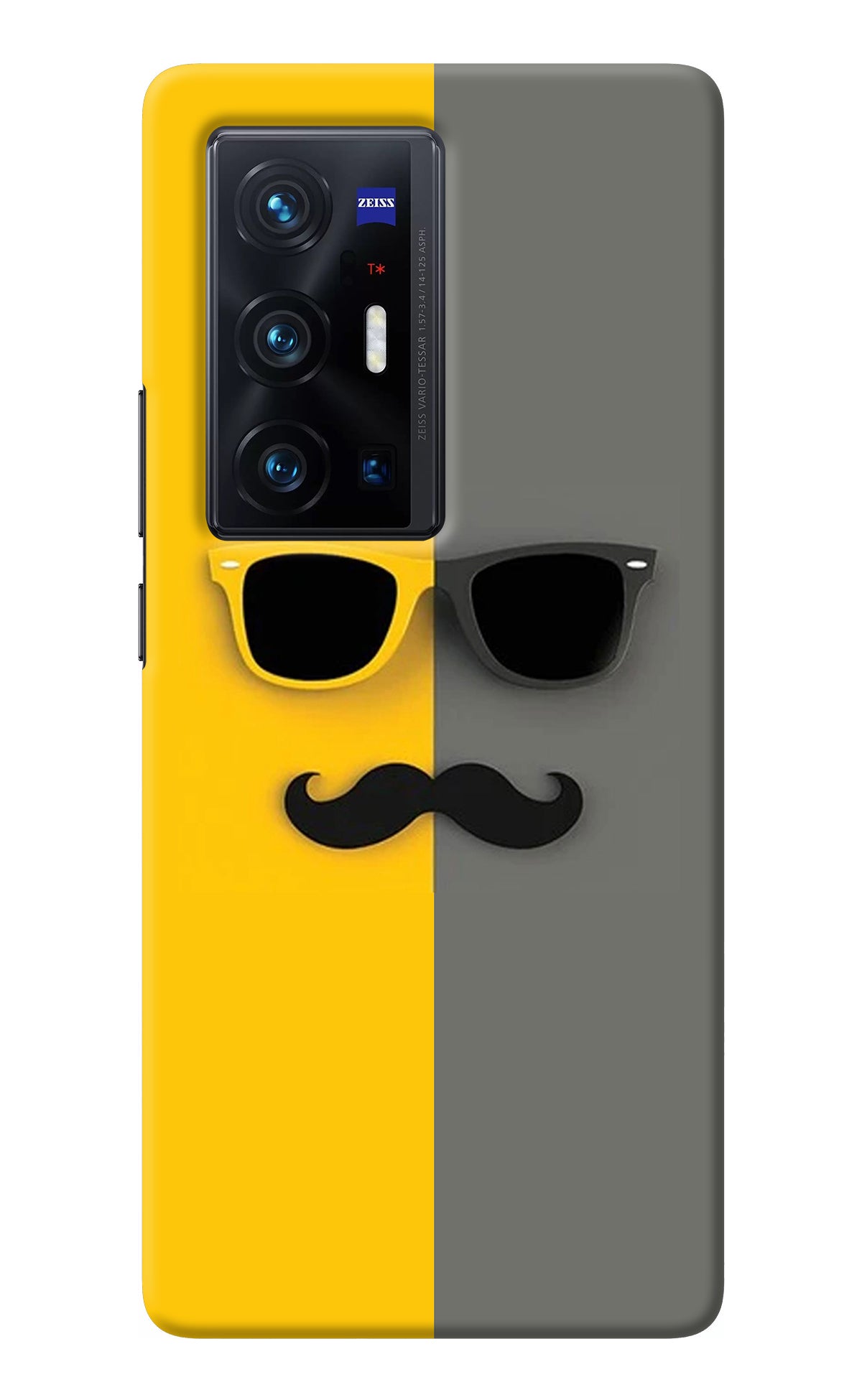 Sunglasses with Mustache Vivo X70 Pro+ Back Cover