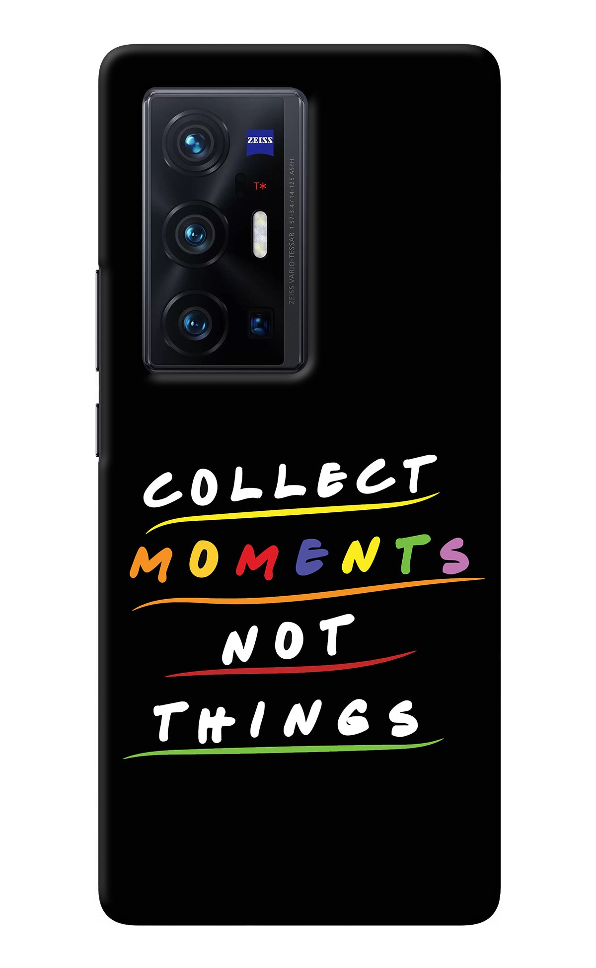 Collect Moments Not Things Vivo X70 Pro+ Back Cover