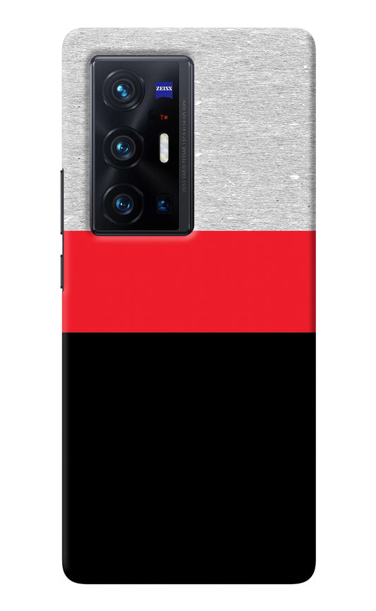 Tri Color Pattern Vivo X70 Pro+ Back Cover