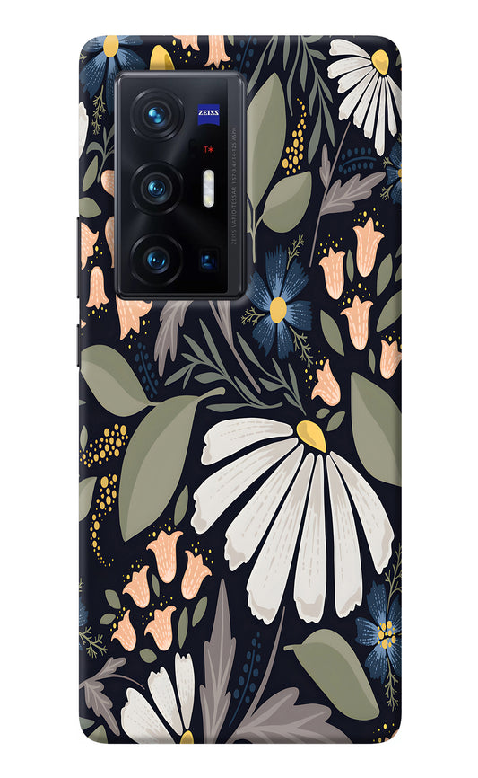 Flowers Art Vivo X70 Pro+ Back Cover