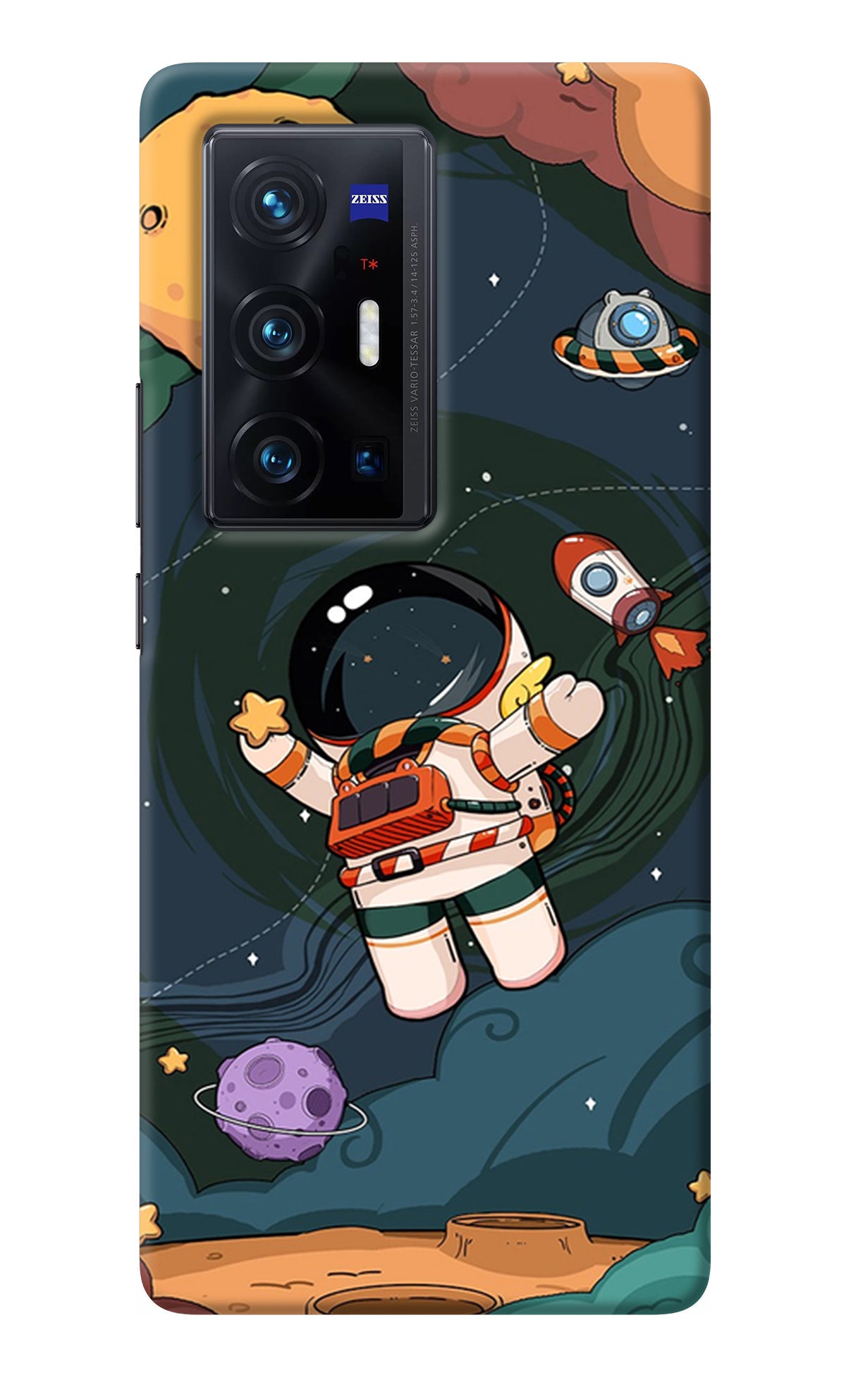 Cartoon Astronaut Vivo X70 Pro+ Back Cover