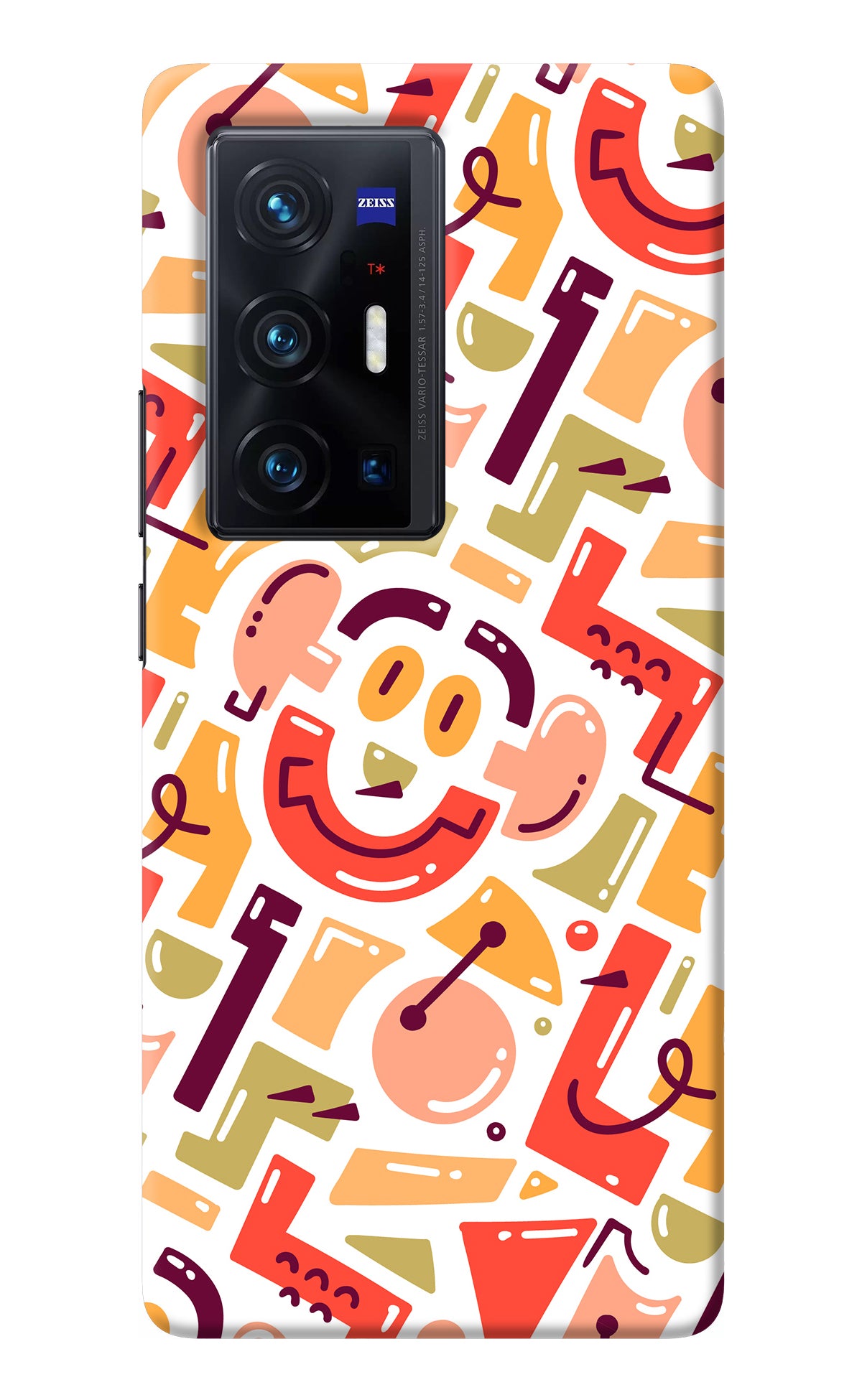 Doodle Pattern Vivo X70 Pro+ Back Cover