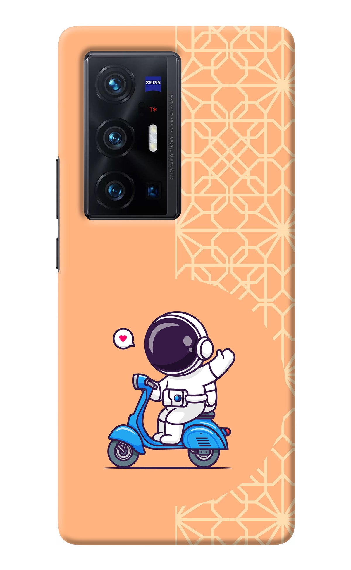 Cute Astronaut Riding Vivo X70 Pro+ Back Cover