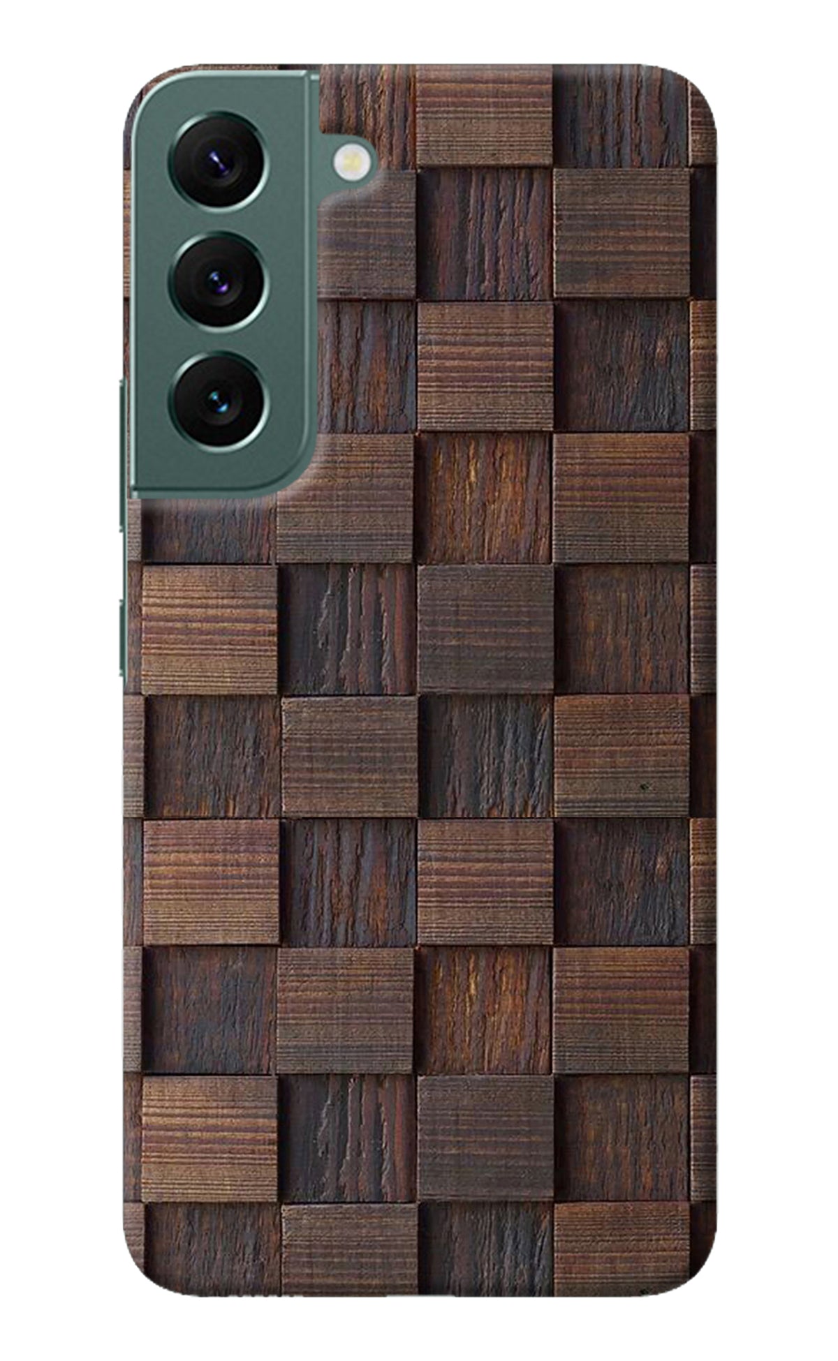 Wooden Cube Design Samsung S22 Back Cover