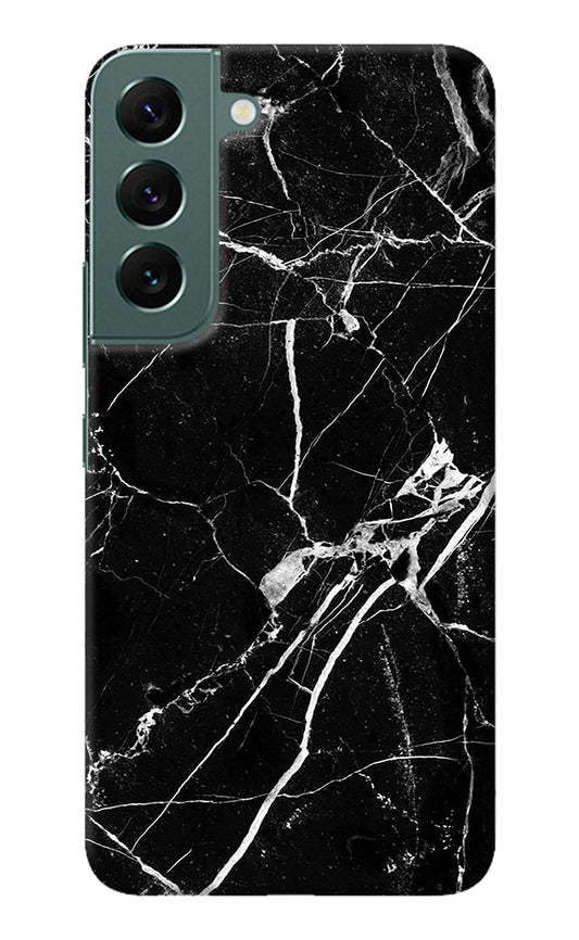 Black Marble Pattern Samsung S22 Back Cover