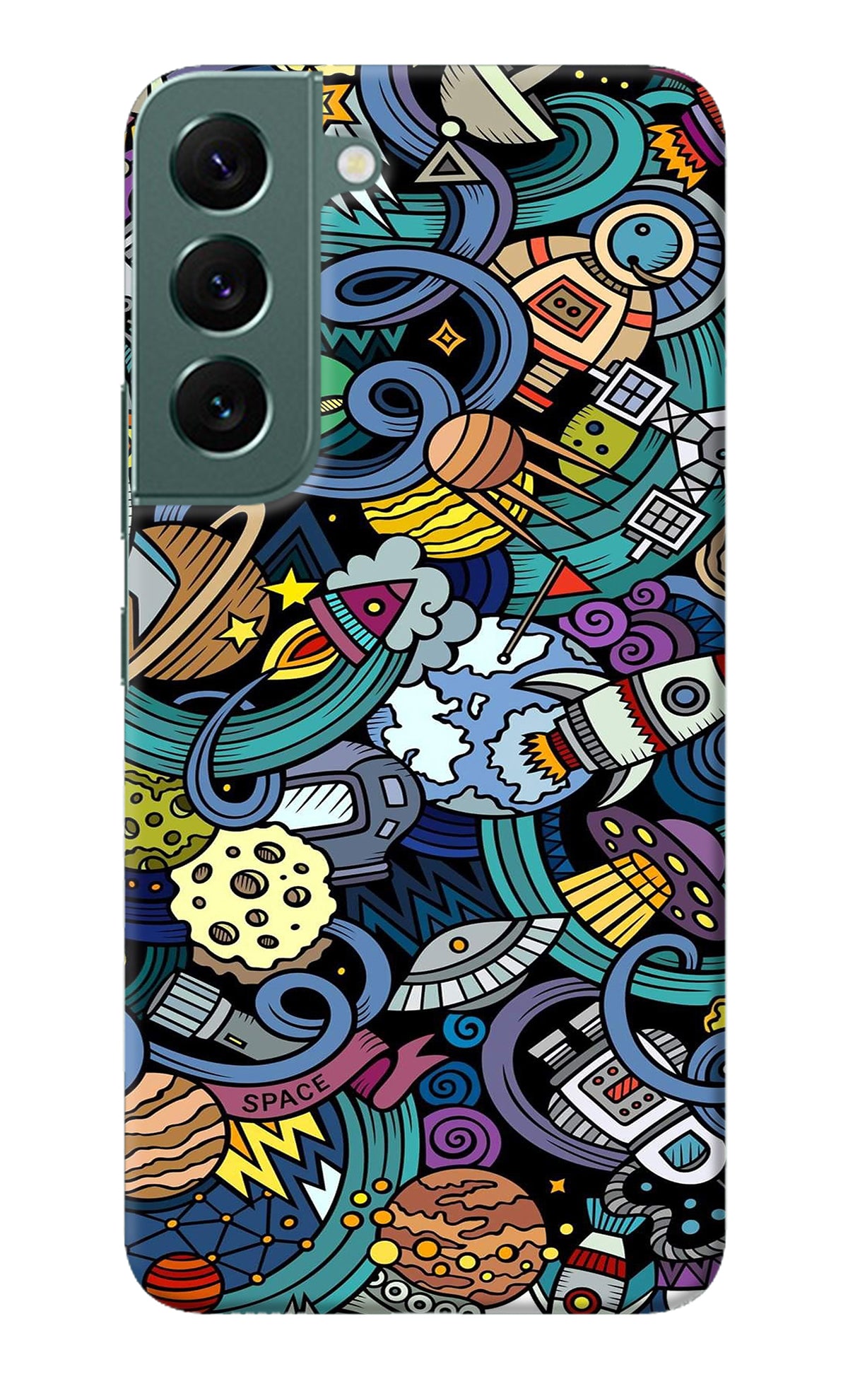 Space Abstract Samsung S22 Back Cover