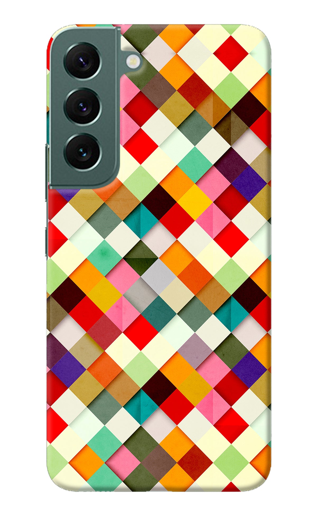 Geometric Abstract Colorful Samsung S22 Back Cover