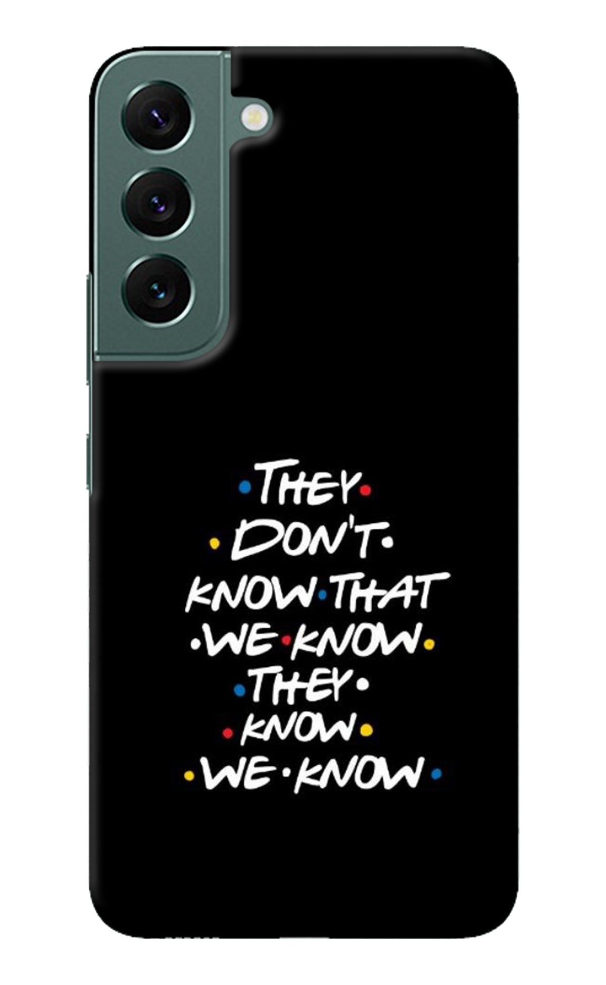FRIENDS Dialogue Samsung S22 Back Cover