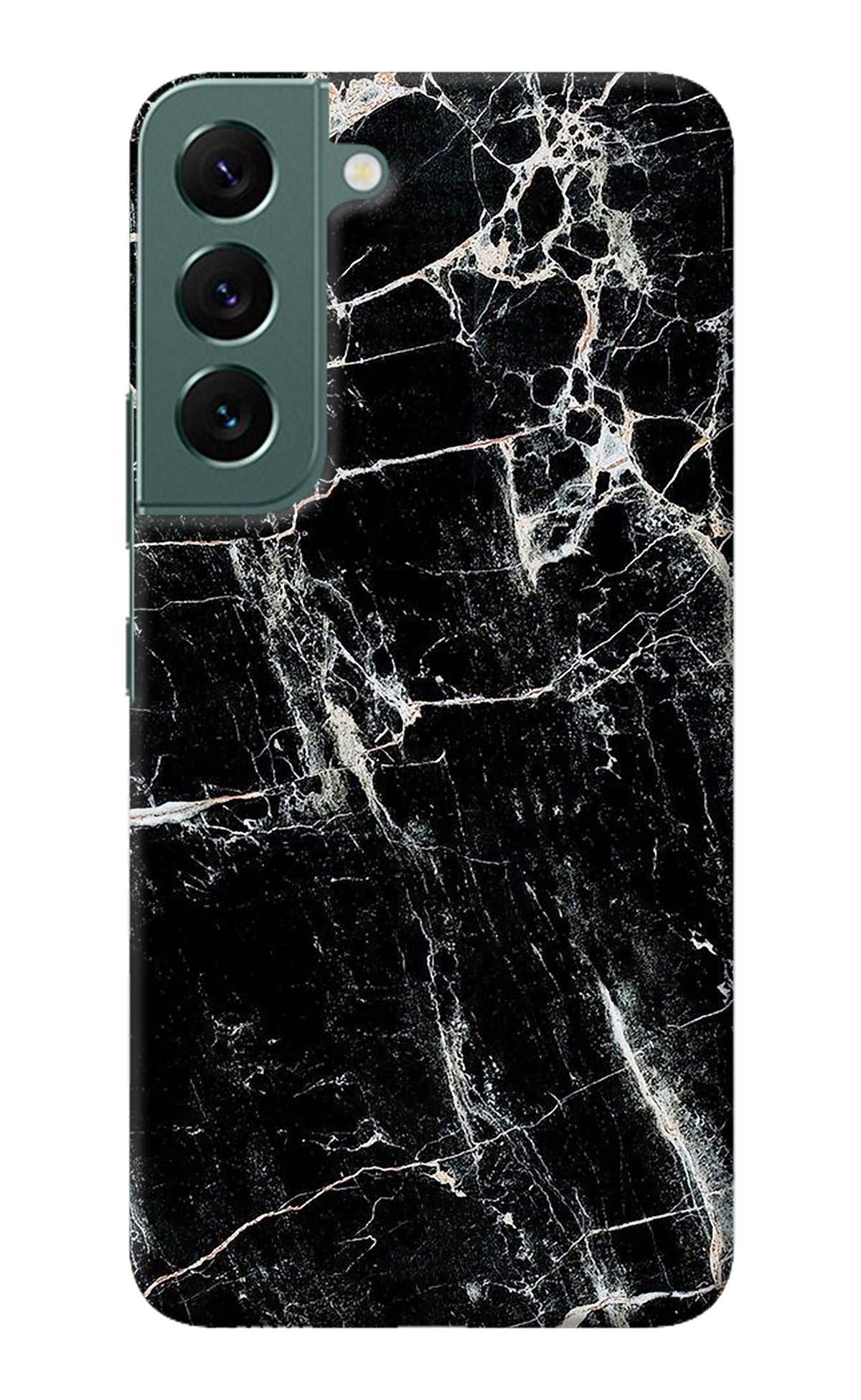 Black Marble Texture Samsung S22 Plus Back Cover