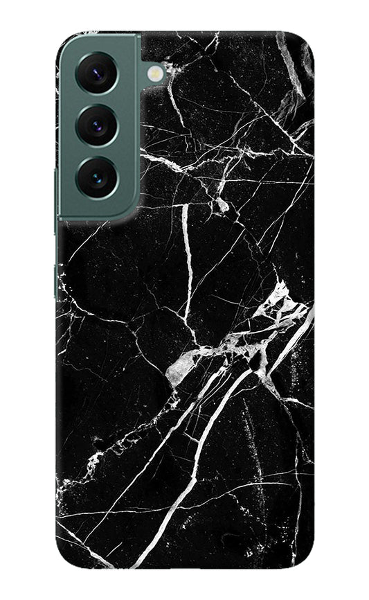 Black Marble Pattern Samsung S22 Plus Back Cover