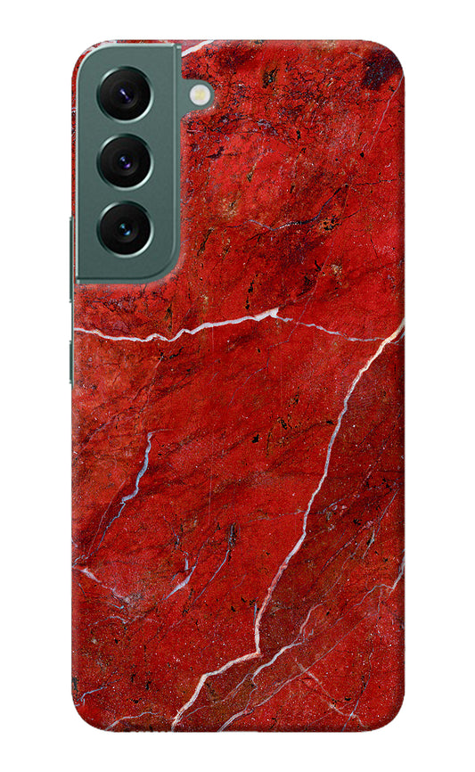 Red Marble Design Samsung S22 Plus Back Cover