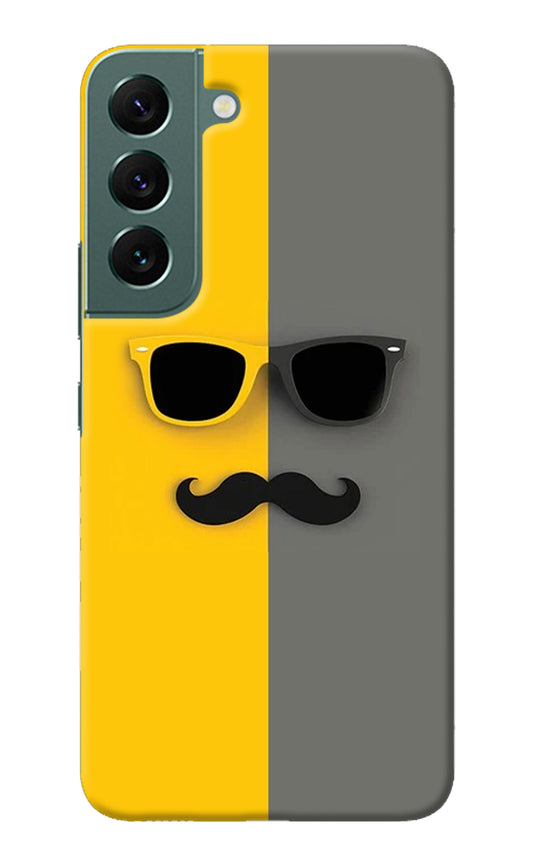 Sunglasses with Mustache Samsung S22 Plus Back Cover