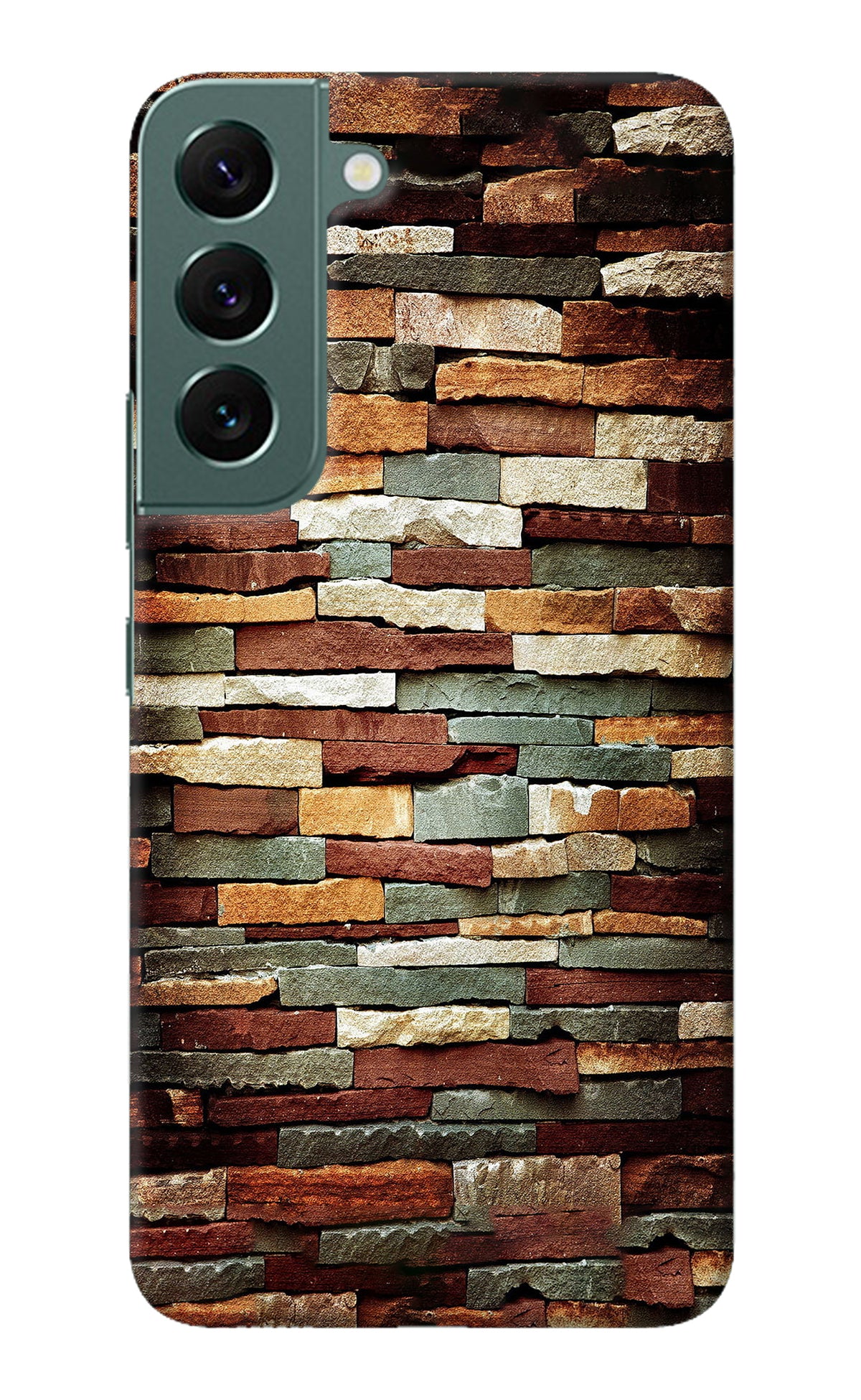 Bricks Pattern Samsung S22 Plus Back Cover