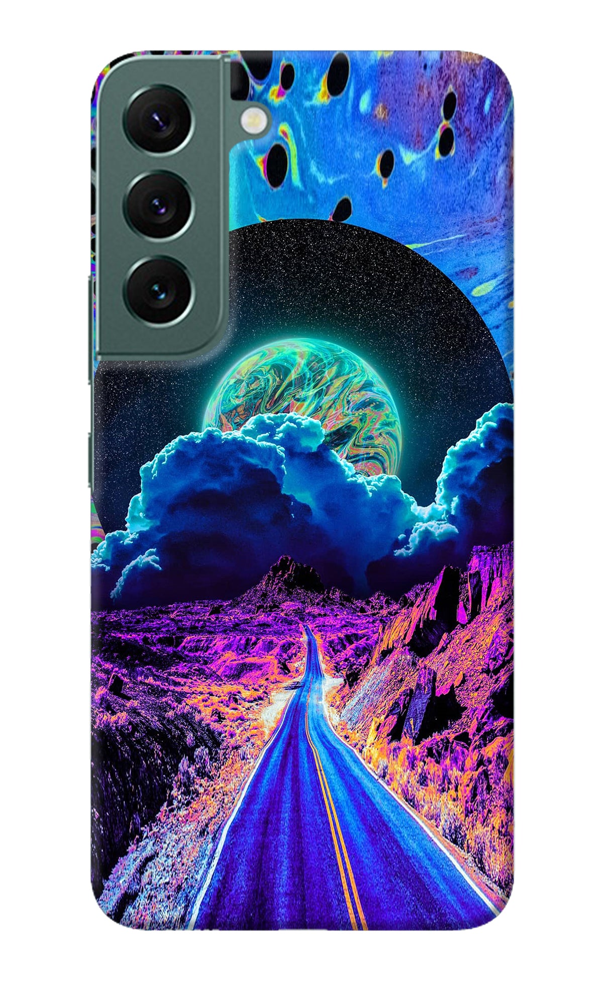 Psychedelic Painting Samsung S22 Plus Back Cover