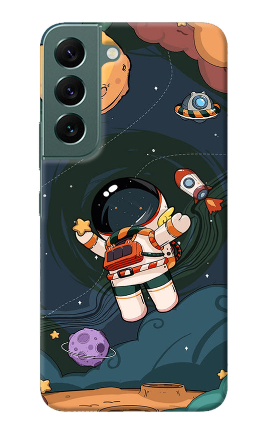 Cartoon Astronaut Samsung S22 Plus Back Cover