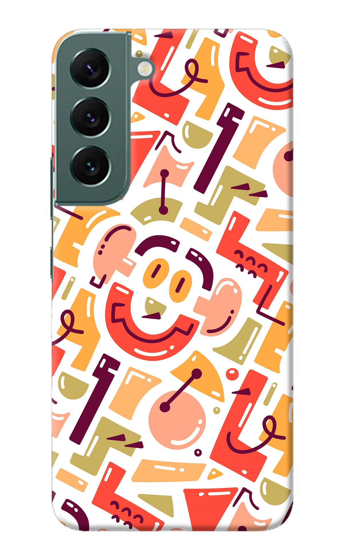 Doodle Pattern Samsung S22 Plus Back Cover