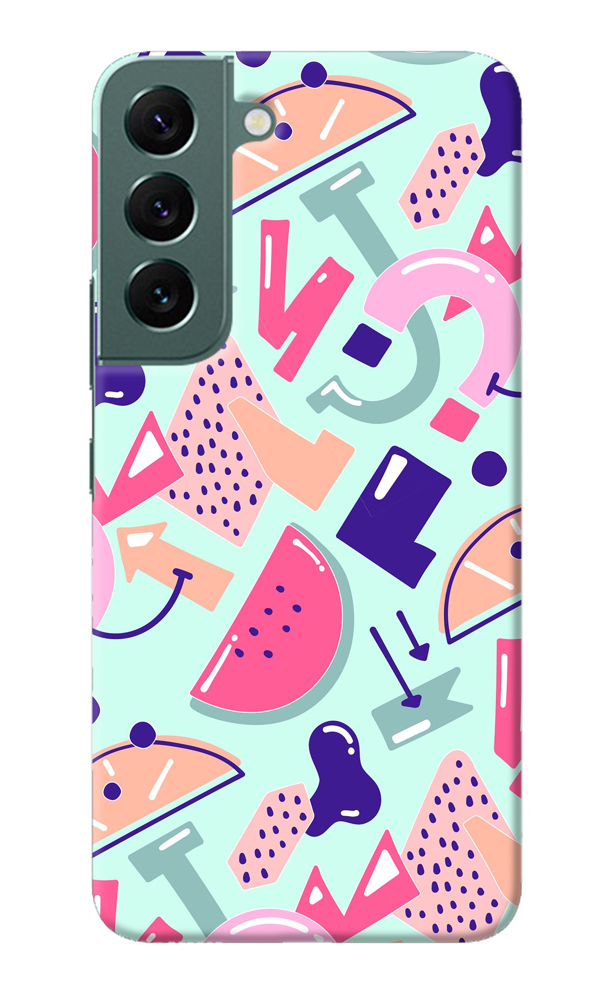 Doodle Pattern Samsung S22 Plus Back Cover