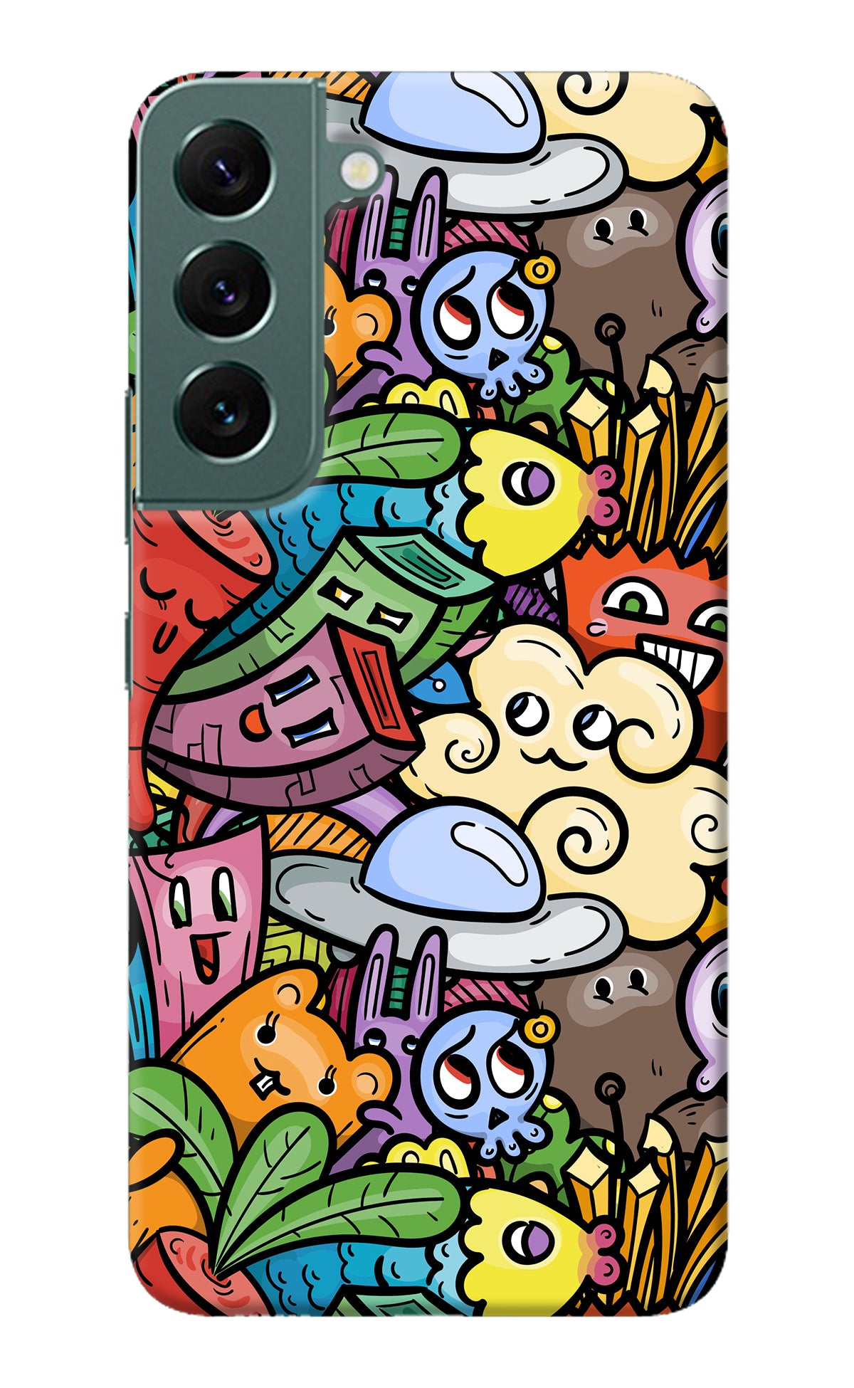 Veggie Doodle Samsung S22 Plus Back Cover