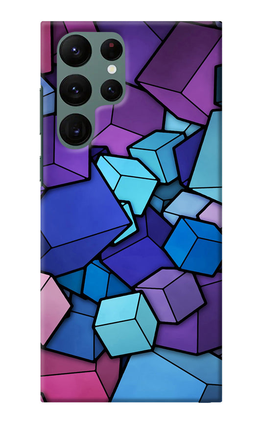 Cubic Abstract Samsung S22 Ultra Back Cover