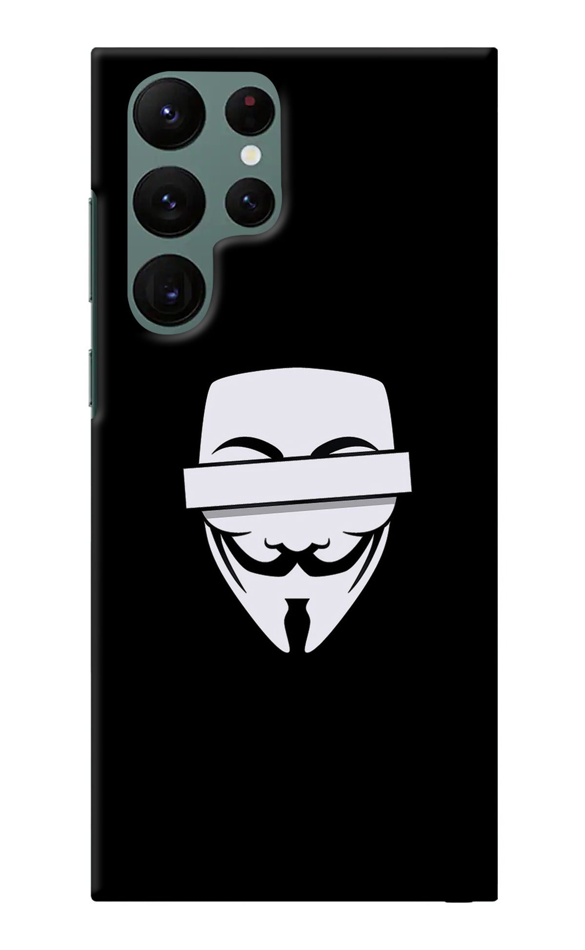 Anonymous Face Samsung S22 Ultra Back Cover