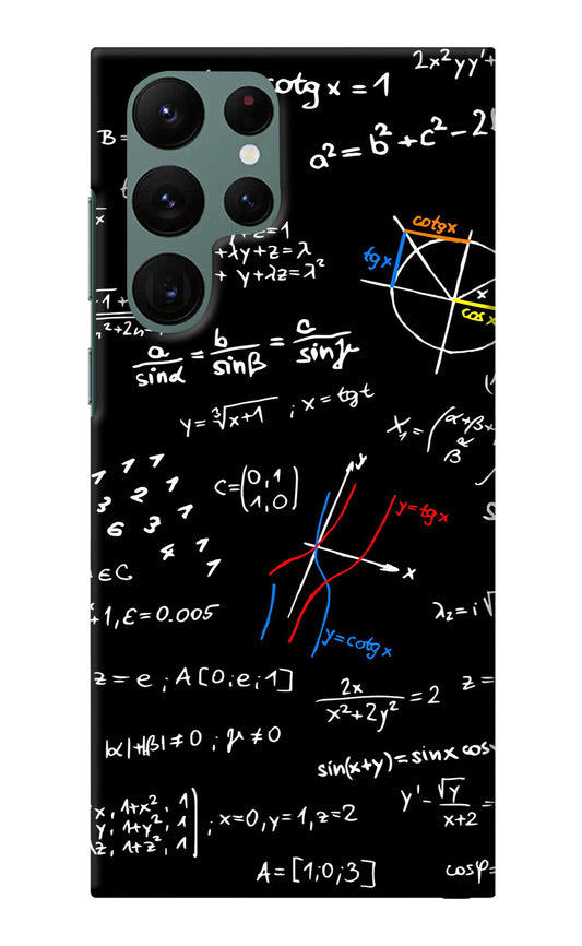 Mathematics Formula Samsung S22 Ultra Back Cover