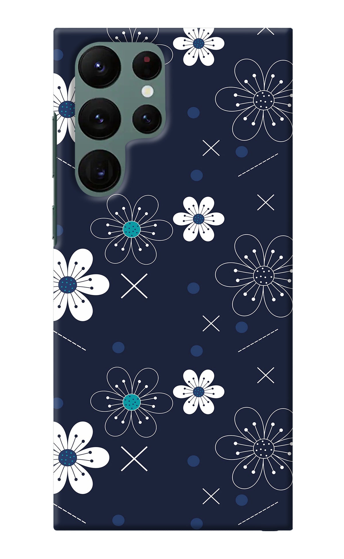 Flowers Samsung S22 Ultra Back Cover