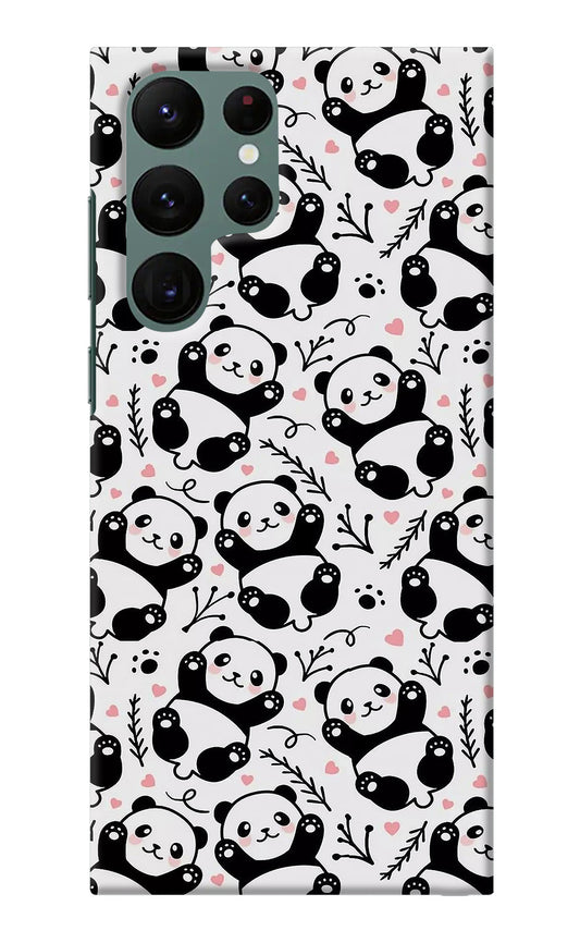Cute Panda Samsung S22 Ultra Back Cover
