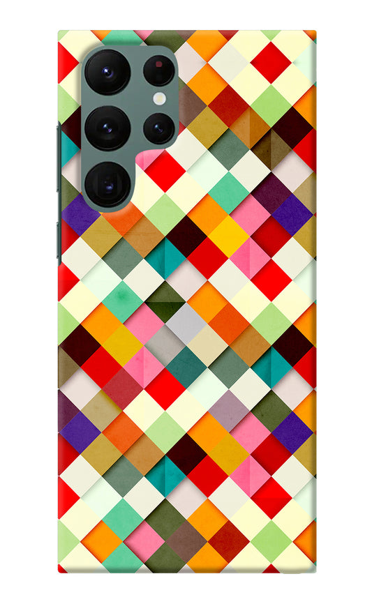 Geometric Abstract Colorful Samsung S22 Ultra Back Cover