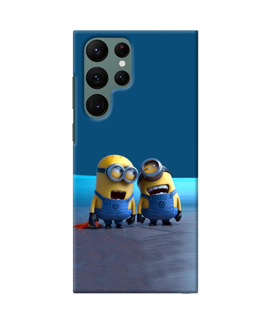 Minion Laughing Samsung S22 Ultra Back Cover