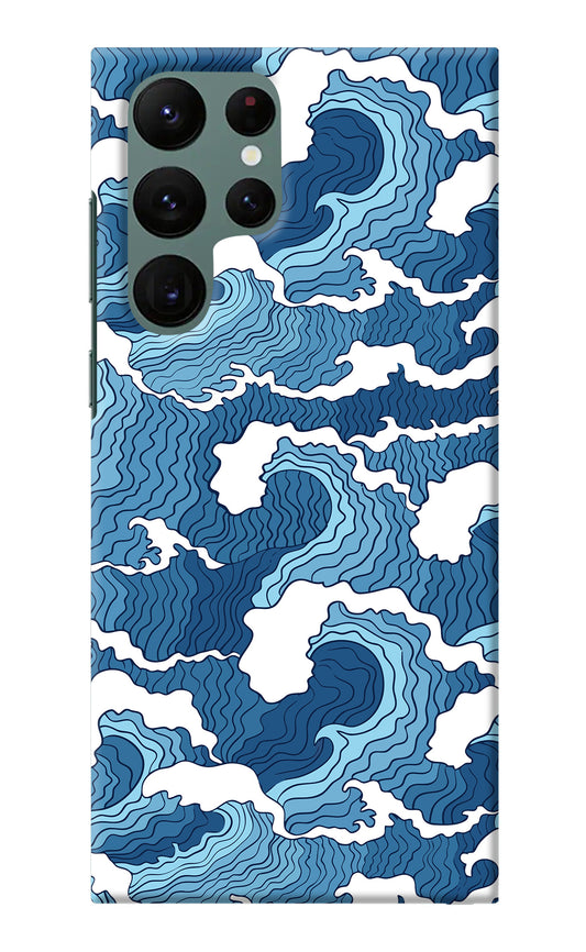 Blue Waves Samsung S22 Ultra Back Cover