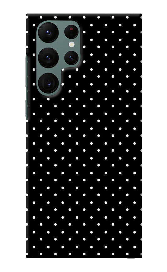 White Dots Samsung S22 Ultra Back Cover