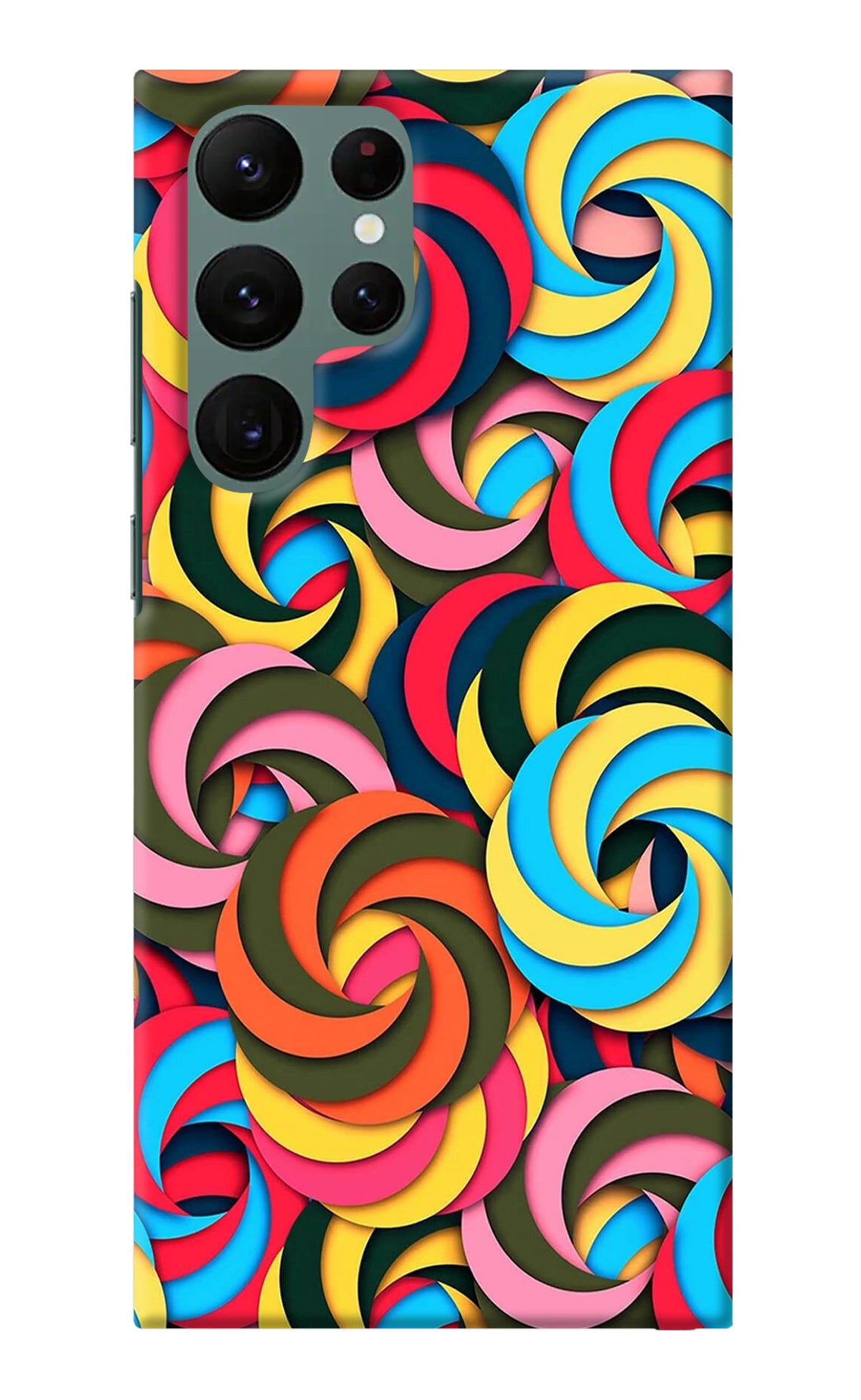 Spiral Pattern Samsung S22 Ultra Back Cover